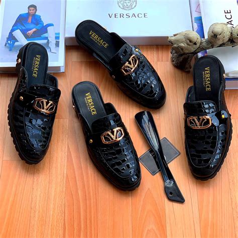 versace collection shoes price|Versace denim shoes.